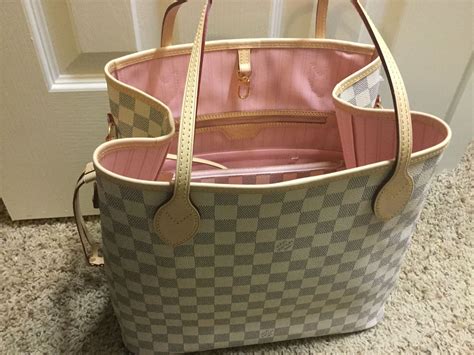 louis vuitton neverfull mm rose ballerine replica|louis vuitton damier azur neverfull.